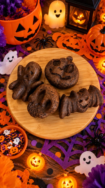 Choco Muffins de miedo con verduras ocultas